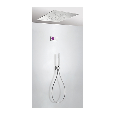 Termostatica kit ducha electronico tres exclusive cromoterapia shower technology cromo 092.865.62