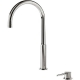 Monomando lavabo repisa tres exclusive study 453 mm acero 261.105.02.ac