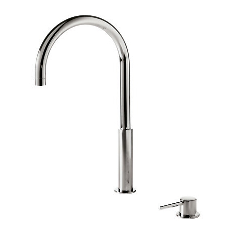 Monomando lavabo repisa tres exclusive study 453 mm acero 261.105.02.ac