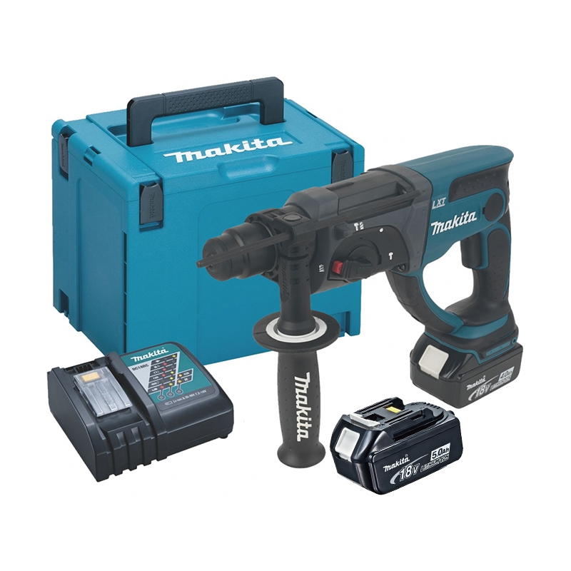 ⇒ Martillo bateria makita dhr202rtj 18v 5.0 ah 2 baterias litio ion ▷  Precio. ▷ Comprar con los Mejores Precios. Ofertas online