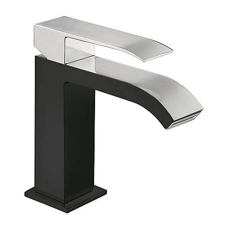 Monomando lavabo tres exclusive cuadro maneta negro 00610101ne