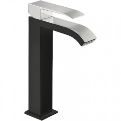 Monomando lavabo tres exclusive cuadro 241mm negro 00661001ne