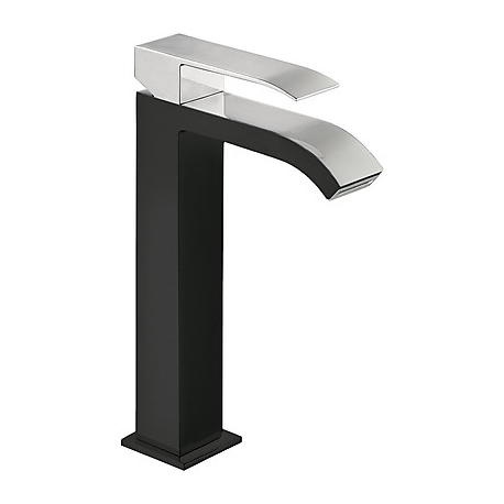 Monomando lavabo tres exclusive cuadro 241mm negro 00661001ne