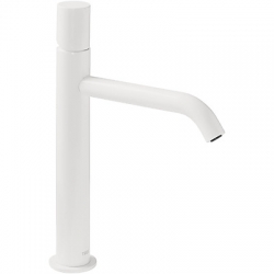 Monomando lavabo tres study alto 325mm blanco mate 26130701bm