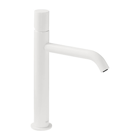 Monomando lavabo tres study alto 325mm blanco mate 26130701bm