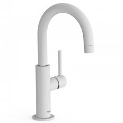 Monomando lavabo tres study maneta lateral 275mm blanco mate 26290403bm