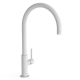 Monomando lavabo tres study maneta lateral xxl 418mm blanco mate 26290401bm