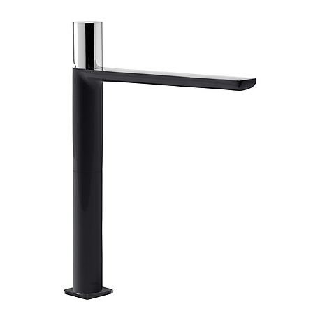 Monomando lavabo tres exclusive loft colors volante 355mm negro 20020306ne