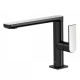 Monomando lavabo tres exclusive loft colors caño recto 170mm negro 20020501ne