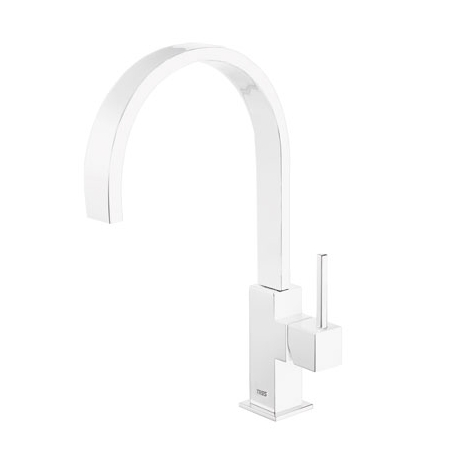 Monomando cocina tres exclusive cuadro vertical blanco 030.498.bm