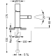 Monomando bide tres exclusive study volante 176 mm cromo 261.120.01