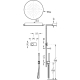 Termostatica kit ducha electronico tres exclusive shower technology cromo 092.865.57