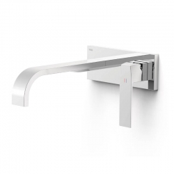 Monomando lavabo tres exclusive slim empotrado 240mm cromo 20230014