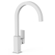 Monomando lavabo tres exclusive cuadro xxl con maneta blanco mate 00660702bm