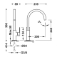 Monomando lavabo tres exclusive cuadro xxl con maneta blanco mate 00660702bm