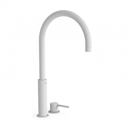 Monomando lavabo repisa tres exclusive study 453mm blanco mate 26110502bm