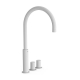 Bimando lavabo de repisa tres exclusive study 453mm blanco mate 06110502bm