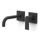 Monomando lavabo tres loft empotrado 180mm negro mate 20030021nm