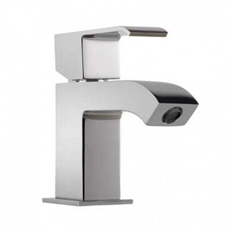 Monomando lavabo tres cuadro maneta 124mm cromo 106103da desague automatico