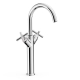 Bimando lavabo tres mont blanc xxl con volantes cromo 28380301