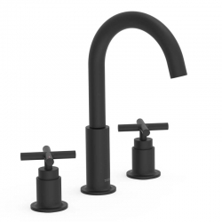 Bimando lavabo de repisa tres mont blanc negro mate 28310501nm