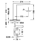 Monomando lavabo electronico slim tres 1 agua acero 20261310ac