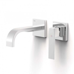 Monomando lavabo slim tres empotrado 180mm cromo 20230003