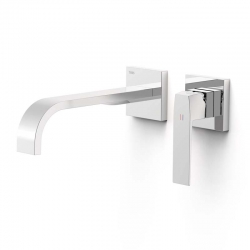 Monomando lavabo slim tres empotrado 240mm cromo 20230004