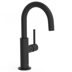 Monomando lavabo tres study maneta lateral 275mm negro mate 26290403nm