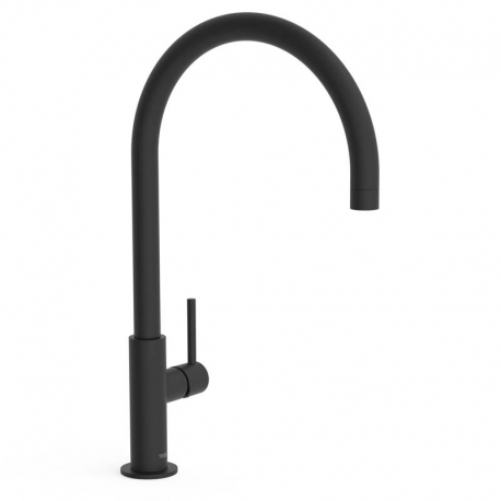 Monomando lavabo tres study maneta lateral xxl 418mm negro mate 26290401nm