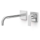 Monomando lavabo tres exclusive project-tres empotrado 240mm cromo 21130002