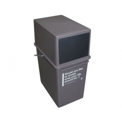 CUBO DE RECICLAJE AMBIT APILABLE 17 L CHOCO