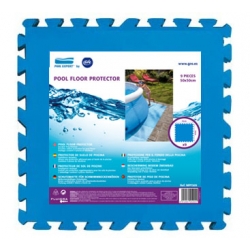 Protector suelo de piscina gre mpf509 - 9 piezas de 50x50 cm azul