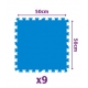 Protector suelo de piscina gre mpf509 - 9 piezas de 50x50 cm azul