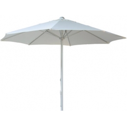 Parasol aluminio 300 cm blanco