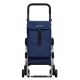 Carro compra play go up azul navy 4 ruedas giratorias