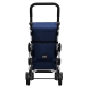 Carro compra play go up azul navy 4 ruedas giratorias