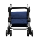 Carro compra play go up azul navy 4 ruedas giratorias