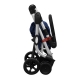 Carro compra play go up azul navy 4 ruedas giratorias