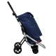 Carro compra play go up azul navy 4 ruedas giratorias