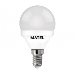 Bombilla led esferica e-14 5w 480 lumens matel neutra