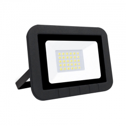 Proyector led plano matel 20w luz fria 6400k 2000 lumens negro