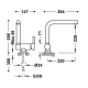 Monomando fregadera abatible caño alto tres 130335