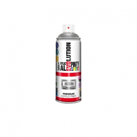 Pintura spray acrilica pintyplus plata brillo 520 cc