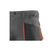 Pantalon corto juba 962 top range gris-naranja talla l