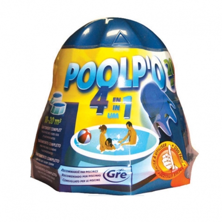 Cloro piscina gre poolpo 4 acciones 10-20m3