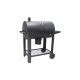 Barbacoa carbon barril con mesa auxiliar 116 x 58 x 118 cm