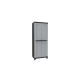 Armario resina escobero 2 puertas negro gris twist black 68 x 39 x 170 cm