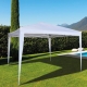 Carpa plegable aluminio 3x3m poliester blanco + bolsa transporte