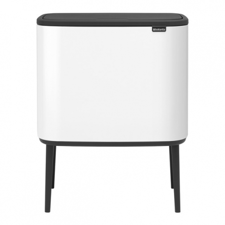 Cubo brabantia bo touch bin blanco 11+23 l con patas